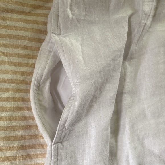 J crew capitaine shirt dress in linen. Size M white - Picture 6 of 8